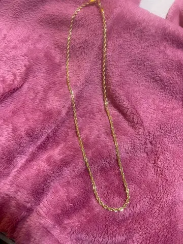 골드 트위스트 체인 목걸이 약 50cm