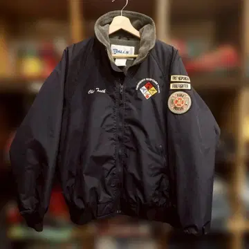 GALLS 나일론 자켓 안감 플리스 M 사이즈 네이비