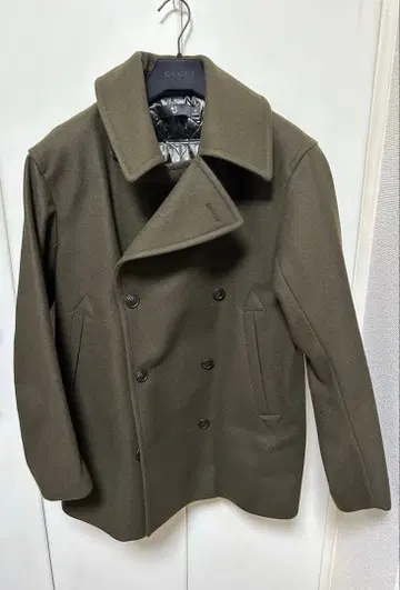 [ UNIQLO/+J ] 더블 브레스트 울 코트 M 올리브