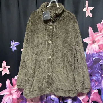 택 포함 미사용 새상품 L 사이즈 플리스 가디건 터틀 자켓