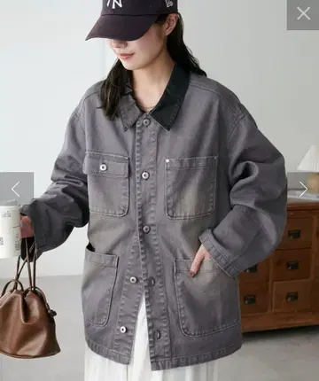 새상품 [ Discoat ] 가죽 대비 컬러 커버올