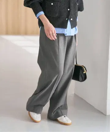 새상품 Spick and Span 속기모 조젯 턱 이지 팬츠