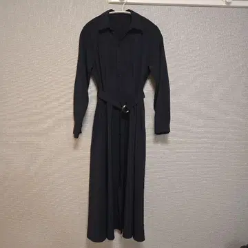 [ ROPE' PICNIC ] 다크 네이비 셔츠 원피스 허리 벨트 포함