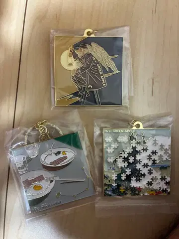 미세스 그린애플 제일복권 F상 메탈 참 3종 세트