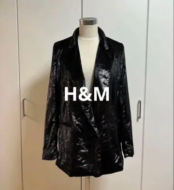 H&M 블랙 테일러드 자켓