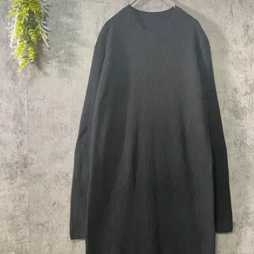 스픽 앤 스팬 긴팔 니트 원피스 롱 기장 크루넥 울 혼방