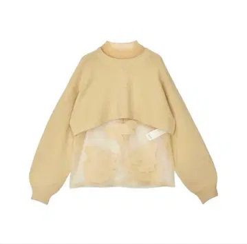 Ameri vintagCLOUD JACQUARD LAYERED KNIT