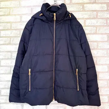 GU 지유 아우터 패딩 자켓 후드 부착 네이비 빅 XL