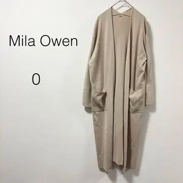 [ 미라 오웬 ] 롱 가디건 니트 베이지 0