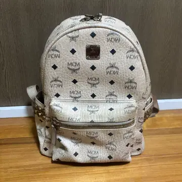 MCM 로고 프린트 백팩