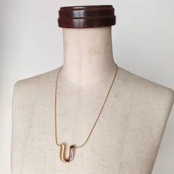 웅가로 목걸이 빈티지 체인 칠보 세공