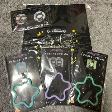 Happy 복권 산리오 할로윈 토트백 캔 배지 스마트폰 스트랩