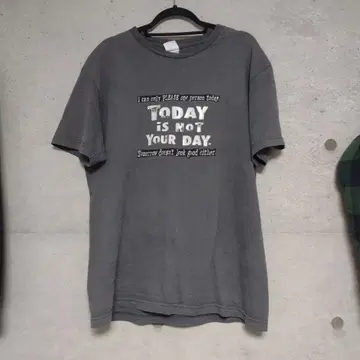 빈티지 티셔츠 메시지 프린트