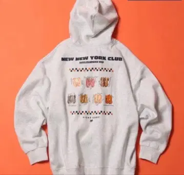 니코앤드 NEW NEW YORK XMAS 콜라보 후디 그레이 L 새상품