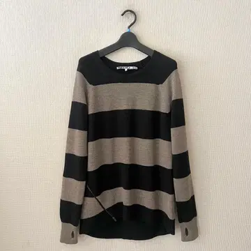 PAM&GELA 캐시미어 혼방 보더 니트