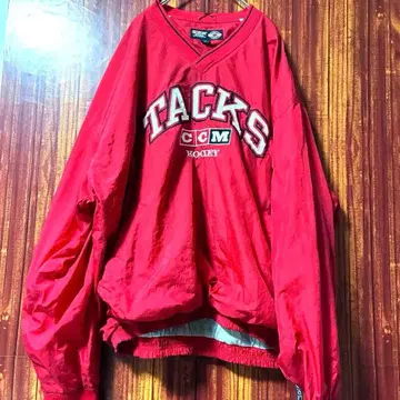 XL 칼리지 로봇 아이스하키 나일론 풀오버 US 구제 의류