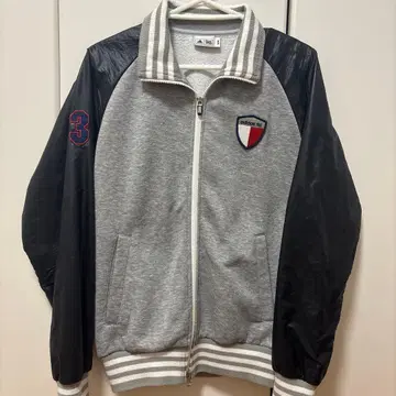 adidas 집업 자켓 그레이/블랙