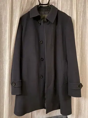 MACKINTOSH 네이비 울 스텐카라 코트 L 매킨토시