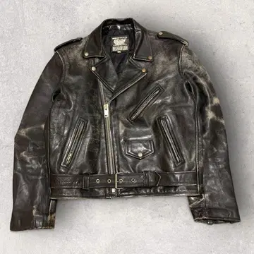 아메리칸 노스탤지어 가죽 더블 라이더 자켓 XL