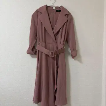 salire 사리아 핑크 포멀 원피스 벨트 포함