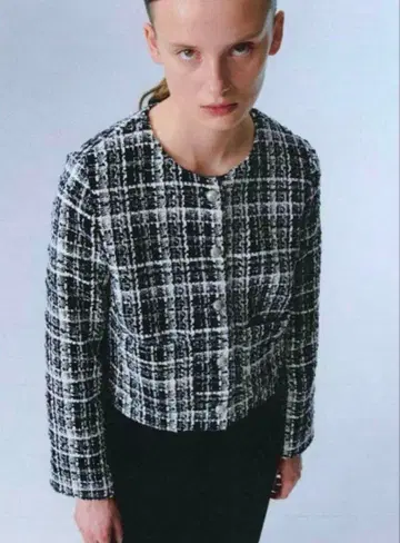 H&M 트위드 자켓