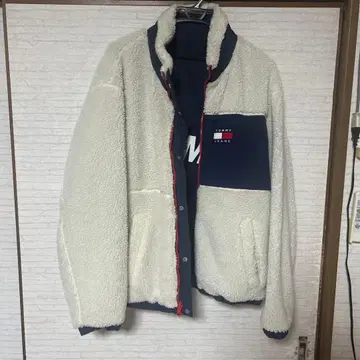 TOMMY JEANS 플리스 자켓 보아 리버서블