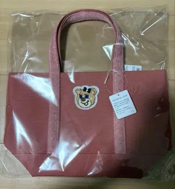 올드 테디걸 와펜 토트백 핑크