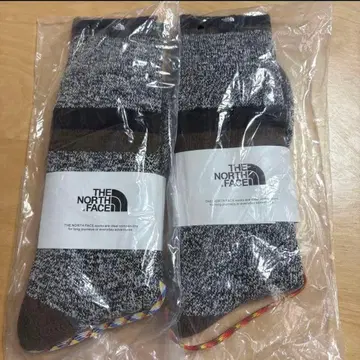 THE NORTH FACE 그레이/브라운 삭스 2족 세트