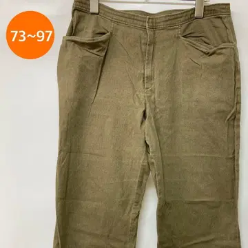 하의 팬츠 데님 팬츠 카키 일본제 73~97 [ CB567 ]