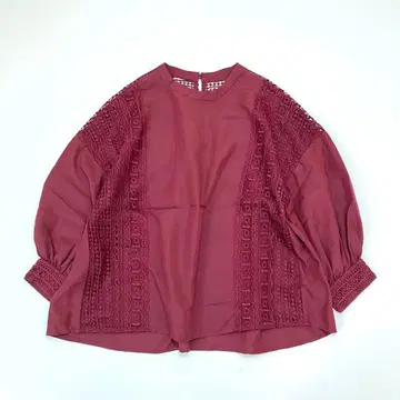 나노 유니버스 레이스 오버 사이즈 튜닉 블라우스 루즈핏