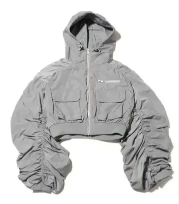 ANNA SUI NYC 미사용 새상품 후드 부착 그레이 MA-1 자켓