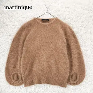 새상품급 마르티니크 샤기 니트 울 벌룬 슬리브 풀오버