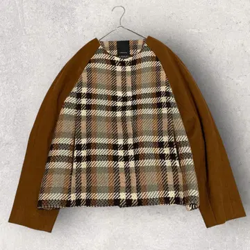 [새상품급] 놈블 앙베르 트위드 도킹 숏 기장 코트 프리 사이즈