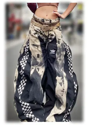 재구축 리메이크 adidas 와이드 팬츠 데님/블랙101271