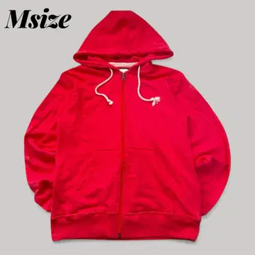 집업 후드티 레드 쭈리 맨투맨 후디 캐주얼 y2k