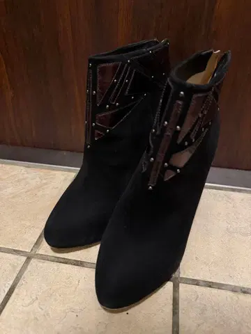 Alexandre Birman 블랙 스웨이드 부티