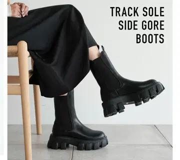 부츠 사이드 고어 여성용 통굽 경량 EVA 트랙 밑창