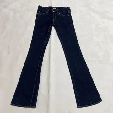 [새상품급] MOUSSY 마우지 플레어 부츠컷 청바지 다크 네이비 W25