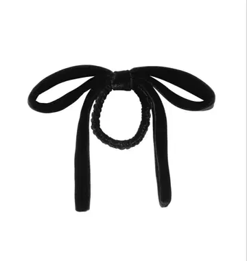 벨벳 블랙 헤어 액세서리 ALEXANDRE DE PARIS