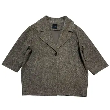 새상품급 Spick & Span W 슬라이버 헤링본 미들 코트 38