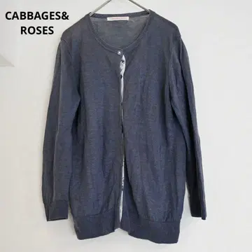 [캐비지스앤로지스] 긴팔 가디건 꽃무늬 비쥬 겉옷