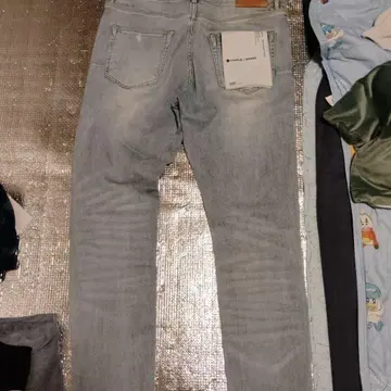 PURPLE BRAND 스키니 데님 P001 라이트 블루