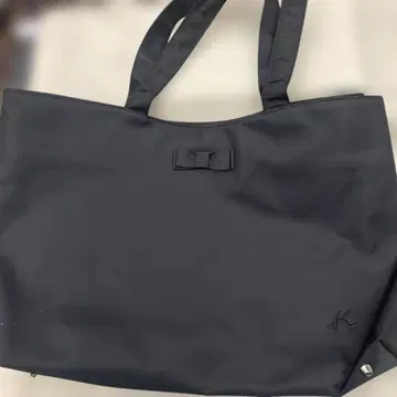 Kitamura 블랙 토트백 리본 포함