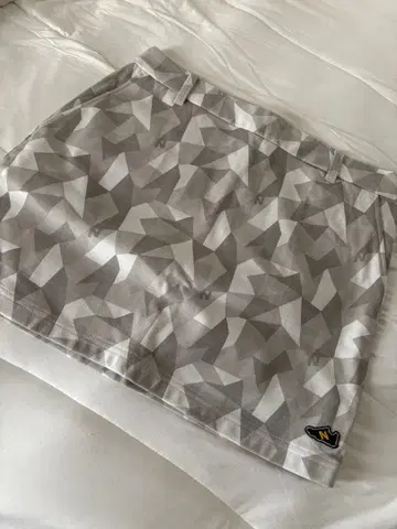 기하학 패턴 여성용 골프 스커트