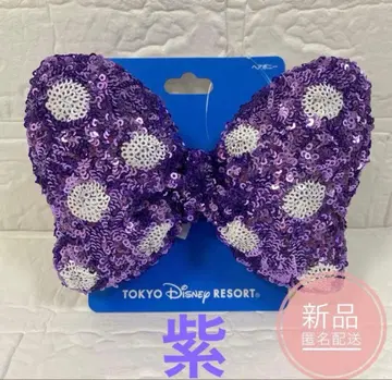 디즈니 스팽글 머리끈 헤어포니 미니의 날 파르팔루자 리본