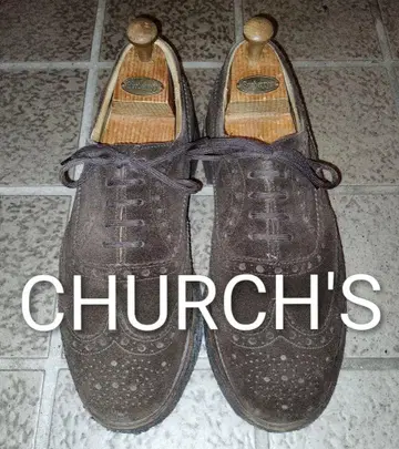 처치스 페어필드 다크 브라운 스웨이드 65F 초특가 판매 영국제