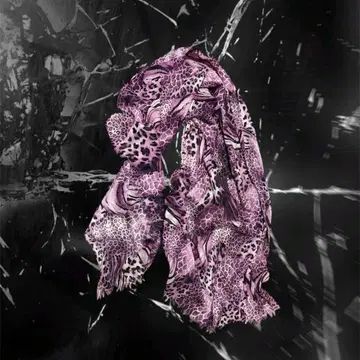 레오파드 표범 무늬 스톨 스카프 펑크 opium