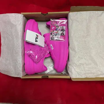 FILA IMP 스니커즈 핑크 키링 포함