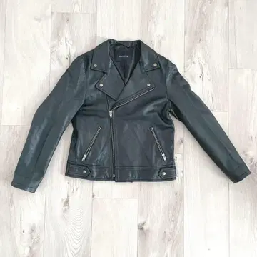 심플사이트 가죽 자켓 S 블랙 무지 캐주얼