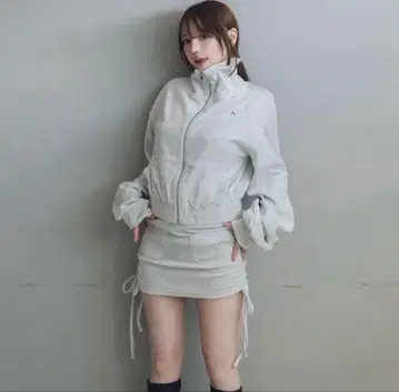 andmary heart point girls set up 스커트만